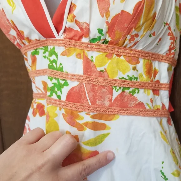 City Triangles Floral White Party Dress - Picture 8 of 8